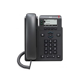 Cisco 6821 - Téléphone IP - Noir - Combiné filaire - Sur bureau/mural - 2 lignes - Numérique