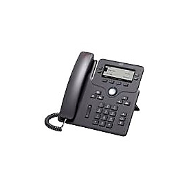 Cisco 6851 - Téléphone IP - Noir - Combiné filaire - 4 lignes - 8,89 cm (3.5") - 396 x 162 pixels
