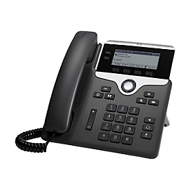 Cisco 7821 - Téléphone IP - Noir - Argent - Combiné filaire - Polycarbonate - Sur bureau/mural - 2 lignes