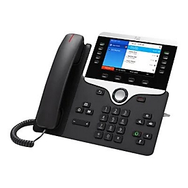 Cisco 8841 - Téléphone IP - Noir - Argent - Combiné filaire - Sur bureau/mural - Numérique - 12,7 cm (5")