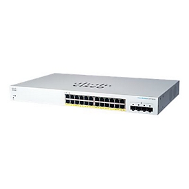 Cisco Business 220 Series CBS220-24P-4G - Switch - Smart - 24 x 10/100/1000 (PoE+)