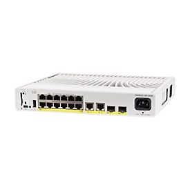 Cisco C9200CX-12P-2X2G-E - Géré - Gigabit Ethernet (10/100/1000) - Connexion Ethernet - supportant l'alimentation via ce port (PoE) - Grille de montage