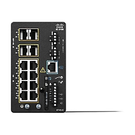 Cisco Catalyst IE3100 Rugged Series - Network Essentials - Switch - managed - 8 x 10/100/1000 + 4 x Gigabit SFP (Uplink) - an DIN-Schiene montierbar