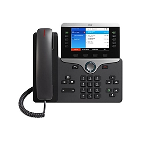 Cisco IP Phone 8861 - With Multiplatform Phone Firmware - VoIP-Telefon - IEEE 802.11a/b/g/n/ac (Wi-Fi) - SIP, RTCP, RTP, SRTP, SDP - holzkohlefarben