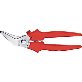 Ciseaux combinés D48A coudés, longueur 190 mm, longueur de coupe 38 mm, poids 110 g, inoxydables, Erdi