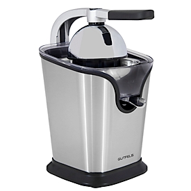 Citrus juicer Gutfels Juice 3020, corded, power 100 W, 2 attachments, drip stop function, fill level indicator, W 180 x D 260 x H 280 mm, stainless steel
