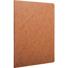 CLAIREFONTAINE Age Bag, Notizbuch mit Drahtheftung, Hardcover, DIN A4, 48 Blatt, 90 g/m², liniert mit Rand, braun