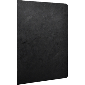 CLAIREFONTAINE Age Bag, Notizbuch mit Drahtheftung, Hardcover, DIN A4, 48 Blatt, 90 g/m², liniert mit Rand, schwarz