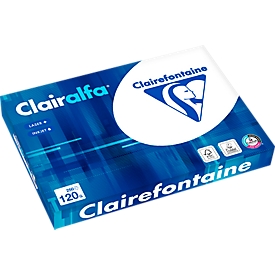 Clairefontaine Clairalfa kopieerpapier, DIN A3, 120 g/m², helderwit, 250 vellen