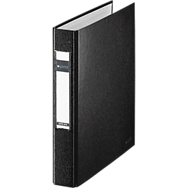 Classeur à anneaux LEITZ®, format A5, mécanisme à 2 anneaux, largeur de tranche 40 mm, noir