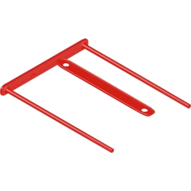 Classeur à archives Bankers Box BBD-Clip, avec 50 étiquettes vierges, 100 pièces, rouge