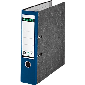 Classeur à levier 1080 LEITZ®, format A4, largeur du dos 80 mm, bleu