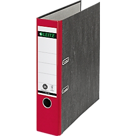 Classeur à levier 1080 LEITZ®, format A4, largeur du dos 80 mm, rouge