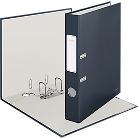 Classeur à levier Cosy 180° Leitz®, pour format A4, largeur du dos 50 mm, gris