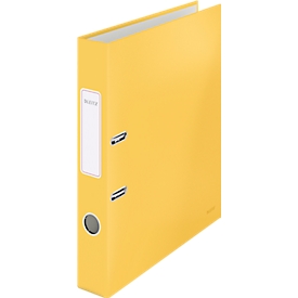 Classeur à levier Cosy 180° Leitz®, pour format A4, largeur du dos 50 mm, jaune