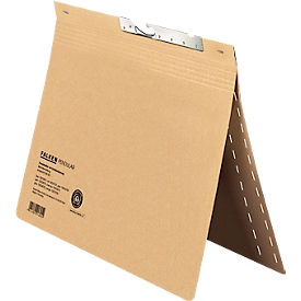 Classeur à levier Falken, format A4, pour jusqu'à 200 feuilles, perforation de la fente, agrafage d'autorité, carton recyclé, ivoire, 50 pièces