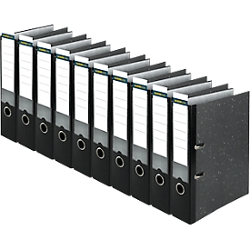 Classeur à levier - format A4 - dos 80 mm - 10 pièces - notre marque Schäfer Shop Select 