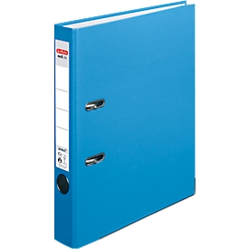 Classeur à levier maX.file protect herlitz, format A4, l. de la tranche 50 mm, bleu-vert