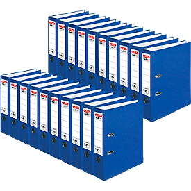 Classeur à levier maX.file protect herlitz, format A4, largeur du dos 80 mm, 20 pièces, bleu
