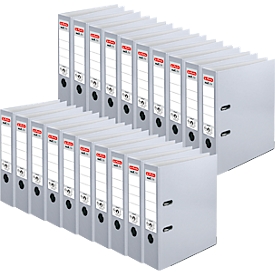 Classeur à levier maX.file protect herlitz, format A4, largeur du dos 80 mm, 20 pièces, gris