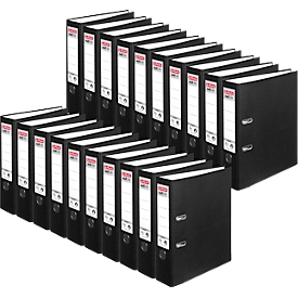 Classeur à levier maX.file protect herlitz, format A4, largeur du dos 80 mm, 20 pièces, noir