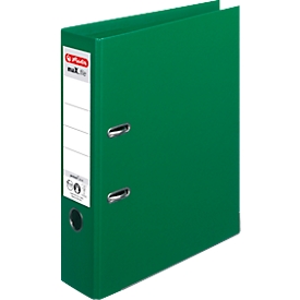 Classeur à levier maX.file protect plus herlitz, format A4, largeur du dos 80 mm, vert