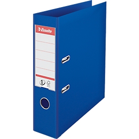 Classeur à levier Nr 1 Power Esselte - PP - A4 - dos 75 mm - étiquette de dos interchangeable  - bleu