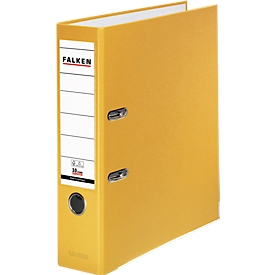 Classeur à levier PP-Color Falken, format A4, largeur du dos 80 mm, 1 pièce, jaune