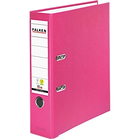 Classeur à levier PP-Color Falken, format A4, largeur du dos 80 mm, 1 pièce, rose