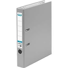 Classeur à levier smart ELBA, format A4, l. de la tranche 50 mm, gris