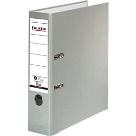 Classeur FALKEN Recycolor, DIN A4, largeur dos 80 mm, gris
