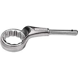 Clé à anneau de traction Padre 839, SW 27 mm, longueur 185 mm, acier CV, coudée, dodécagonale avec profil spécial