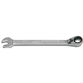 Clé à cliquet Hazet 606, ouverture de clé 8 mm, longueur 129,9 mm, acier CV, réversible, double six pans avec profil de traction