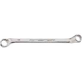 Clé polygonale double Gedore 2, SW 10 x 13 mm, longueur 212 mm, acier CV, coudée en profondeur, dodécagonale avec profil UD