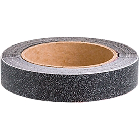 CleanGrip Anti-Slip Tape, 50 mm x 25 m, self-adhesive, anti-slip R 11 acc. to DIN 51130, black, 1 roll