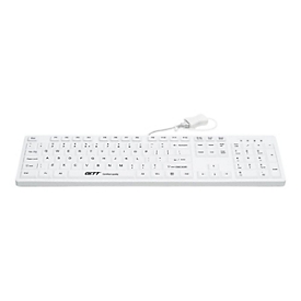CleanType Easy Protect TKG-105-GCQ-IP68-KGEH-WHITE-USB - Tastatur - USB - Deutsch - weiß