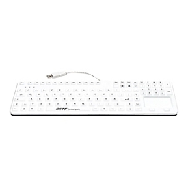 CleanType Prime Panel+ - Tastatur - mit Touchpad - waschbar - hintergrundbeleuchtet - USB