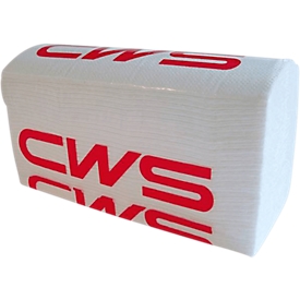 Clear+ by CWS Papier plié Multi, 2 épaisseurs, pliage en Z, cellulose, blanc, 25 x 150 feuilles
