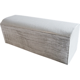 Clear+ by CWS : papier plié recyclé, 1 épaisseur, pli en V, matériau recyclé, blanc naturel, 20 x 250 feuilles