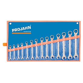 Clés à cliquet GearTech Projahn, 14 p., 6 - 19 mm, bouton de déblocage, métrique, 72 dents
