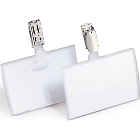 CLICK FOLD naambadges met clip, 54 x 90 mm, 25 stuks