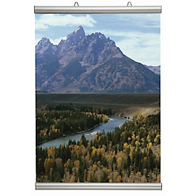 Clip affiche - aluminium - longueur 210 mm
