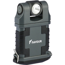 Clip-lamp GP T2342 EDCLIP, LED, 160 lm, tot 70 m, tot 45 h, armatuurkop 180° draaibaar, magnetische clip 360° draaibaar