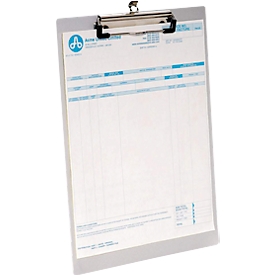 Clipboard, DIN A4, aluminium, with hanging loop