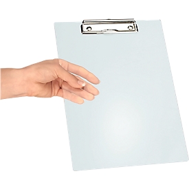 Clipboard MAUL, DIN A4, with suspension eye, 318 x 226 x 15 mm, plastic, transparent