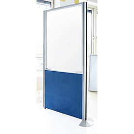 Cloison, 1800 x 850 mm, anthracite/bleu foncé