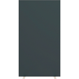 Cloison de séparation de pièce Paperflow, avec mousse acoustique non tissée, l. 940 mm, anthracite