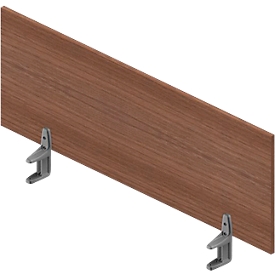 Cloison de séparation de table ARLON-OFFICE - l. 1200 x H 420 mm - noyer Canaletto