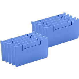 Cloison de séparation pour bac de rayonnage RK 421 B/521 B/621 B, 10 p.