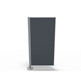 Cloison de séparation, Silent Line Plus, 800 x 1700 mm, gris foncé